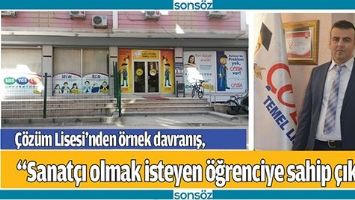 &ldquo;SANAT&Ccedil;I OLMAK İSTEYEN &Ouml;ĞRENCİYE SAHİP &Ccedil;IKTI&rdquo;