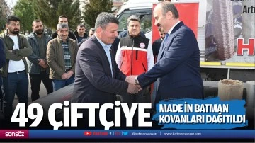 49 &ccedil;ift&ccedil;iye made in Batman kovanları dağıtıldı