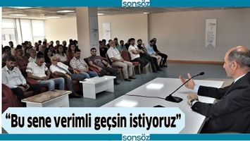 &ldquo;BU SENE VERİMLİ GE&Ccedil;SİN İSTİYORUZ&rdquo;