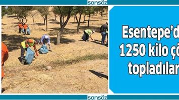 ESENTEPE&rsquo;DEN 1250 KİLO &Ccedil;&Ouml;P TOPLADILAR