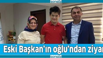 ESKİ BAŞKAN&rsquo;IN OĞLU&rsquo;NDAN ZİYARET