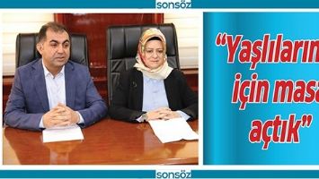 &ldquo;YAŞLILARIMIZ İ&Ccedil;İN MASA A&Ccedil;TIK&rdquo;