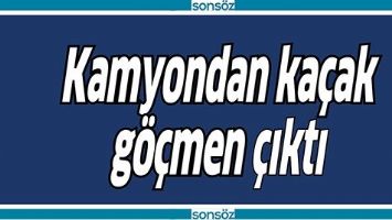 KAMYONDAN KA&Ccedil;AK G&Ouml;&Ccedil;MEN &Ccedil;IKTI