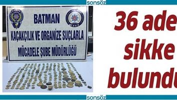36 ADET SİKKE BULUNDU!