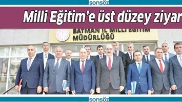 MİLLİ EĞİTİM&rsquo;E &Uuml;ST D&Uuml;ZEY ZİYARET