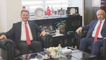 REKT&Ouml;R, &Ouml;SYM BAŞKANI İLE G&Ouml;R&Uuml;ŞT&Uuml;