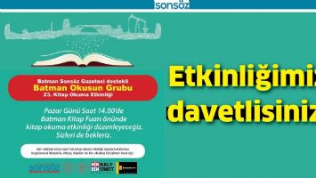 ETKİNLİĞİMİZE DAVETLİSİNİZ...