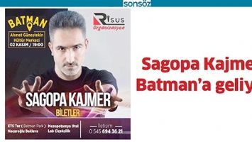 SAGOPA KAJMER, BATMAN&rsquo;A GELİYOR