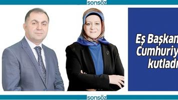 EŞ BAŞKANLAR CUMHURİYETİ KUTLADI