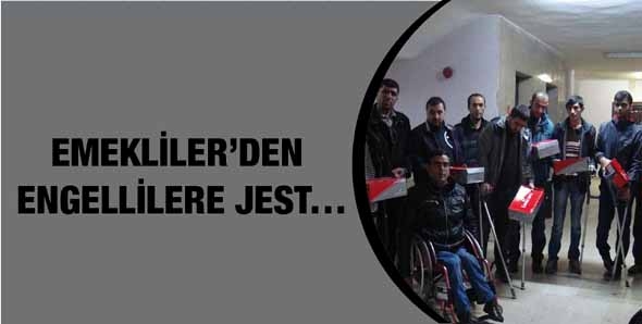 EMEKLİLER&rsquo;DEN ENGELLİLERE JEST&hellip;