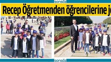 RECEP &Ouml;ĞRETMENDEN &Ouml;ĞRENCİLERİNE JEST