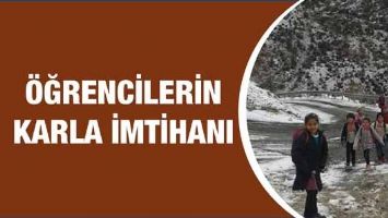 &Ouml;ĞRENCİLERİN KARLA İMTİHANI