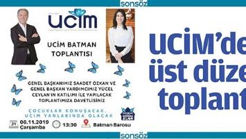 UCİM&rsquo;DEN &Uuml;ST D&Uuml;ZEY TOPLANTI