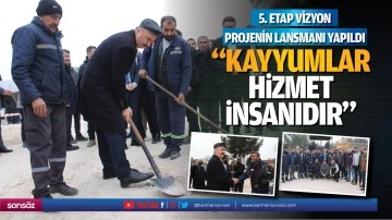 5. etap vizyon projenin lansmanı yapıldı; &ldquo;Kayyumlar hizmet insanıdır&rdquo;