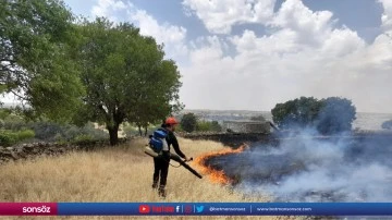 5 il&ccedil;ede &ccedil;ıkan anız ve &ouml;rt&uuml; yangını s&ouml;nd&uuml;r&uuml;ld&uuml;