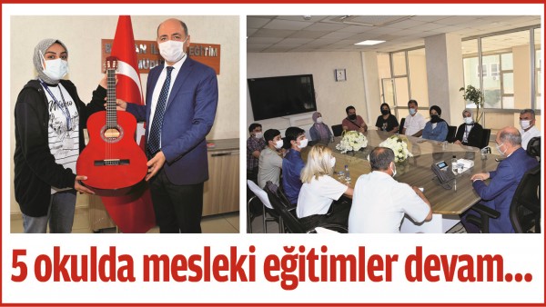5 OKULDA MESLEKİ EĞİTİMLER DEVAM&hellip;