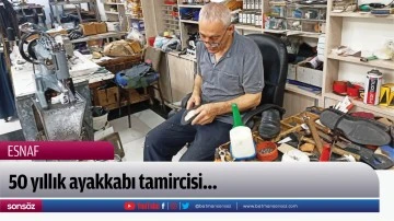 50 yıllık ayakkabı tamircisi&hellip;