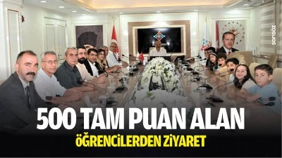 500 tam puan alan &ouml;ğrencilerden ziyaret&hellip;