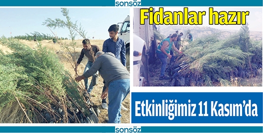 FİDANLAR HAZIR, ETKİNLİĞİMİZ 11 KASIM&rsquo;DA