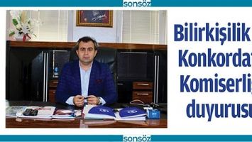 BİLİRKİŞİLİK VE KONKORDATO KOMİSERLİĞİ DUYURUSU