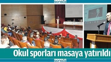 OKUL SPORLARI MASAYA YATIRILDI