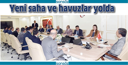 YENİ SAHA VE HAVUZLAR YOLDA