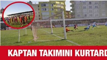 KAPTAN TAKIMINI KURTARDI
