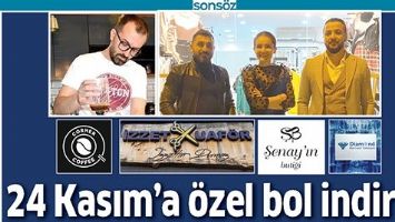 24 KASIM&rsquo;A &Ouml;ZEL BOL İNDİRİM