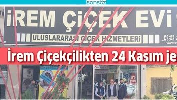 İREM &Ccedil;İ&Ccedil;EK&Ccedil;İLİKTEN 24 KASIM JESTİ