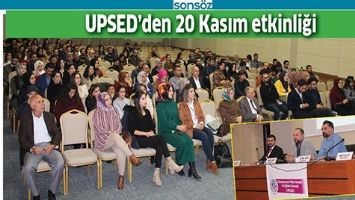 UPSED&rsquo;DEN 20 KASIM ETKİNLİĞİ