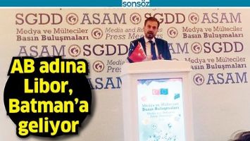 AB ADINA LİBOR, BATMAN&rsquo;A GELİYOR