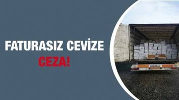 FATURASIZ CEVİZE CEZA!