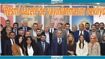 &ldquo;RESMİ GAZETE&rsquo;DE YAYINLANMASINI BEKLİYORUZ&rdquo;