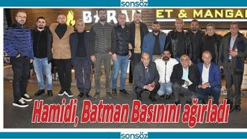 HAMİDİ, BATMAN BASININI AĞIRLADI