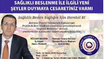 SAĞLIKLI SEMİNERİ, CUMARTESİ G&Uuml;N&Uuml;
