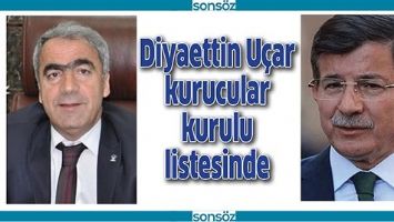 DİYAETTİN U&Ccedil;AR KURUCULAR KURULU LİSTESİNDE