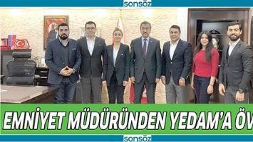 EMNİYET M&Uuml;D&Uuml;R&Uuml;NDEN YEDAM&rsquo;A &Ouml;VG&Uuml;