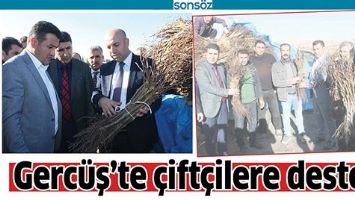 GERC&Uuml;Ş'TE &Ccedil;İFT&Ccedil;İLERE DESTEK