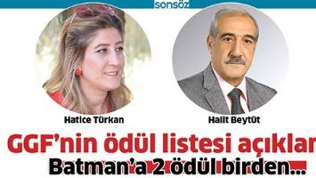 GGF&rsquo;NİN &Ouml;D&Uuml;L LİSTESİ A&Ccedil;IKLANDI