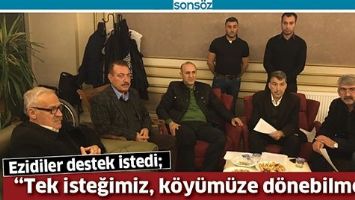 EZİDİLER DESTEK İSTEDİ;