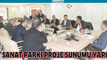 SANAT PARKI PROJE SUNUMU YAPILDI