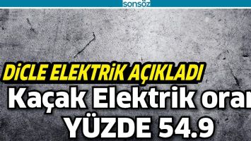 KA&Ccedil;AK ELEKTRİK ORANI Y&Uuml;ZDE 54.9
