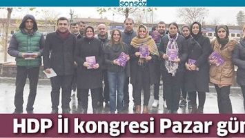HDP İL KONGRESİ PAZAR G&Uuml;N&Uuml;