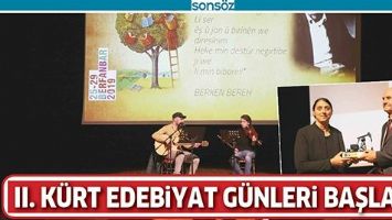 II. K&Uuml;RT EDEBİYAT G&Uuml;NLERİ BAŞLADI