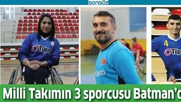 MİLLİ TAKIMIN 3 SPORCUSU BATMAN&rsquo;DAN