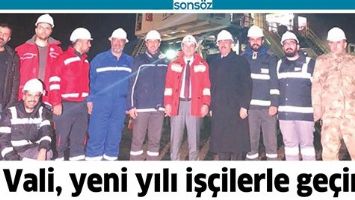 VALİ, YENİ YILI İŞ&Ccedil;İLERLE GE&Ccedil;İRDİ