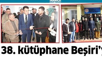 38. K&Uuml;T&Uuml;PHANE BEŞİRİ&rsquo;YE