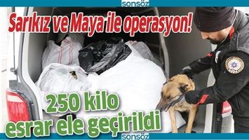 250 KİLO ESRAR ELE GE&Ccedil;İRİLDİ