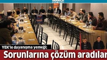 YEK&rsquo;LE DAYANIŞMA YEMEĞİ;