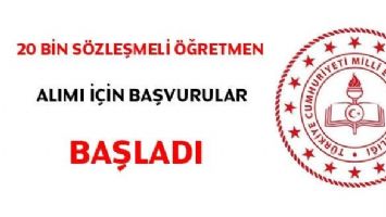 20 bin s&ouml;zleşmeli &ouml;ğretmen alımı i&ccedil;in başvurular başladı